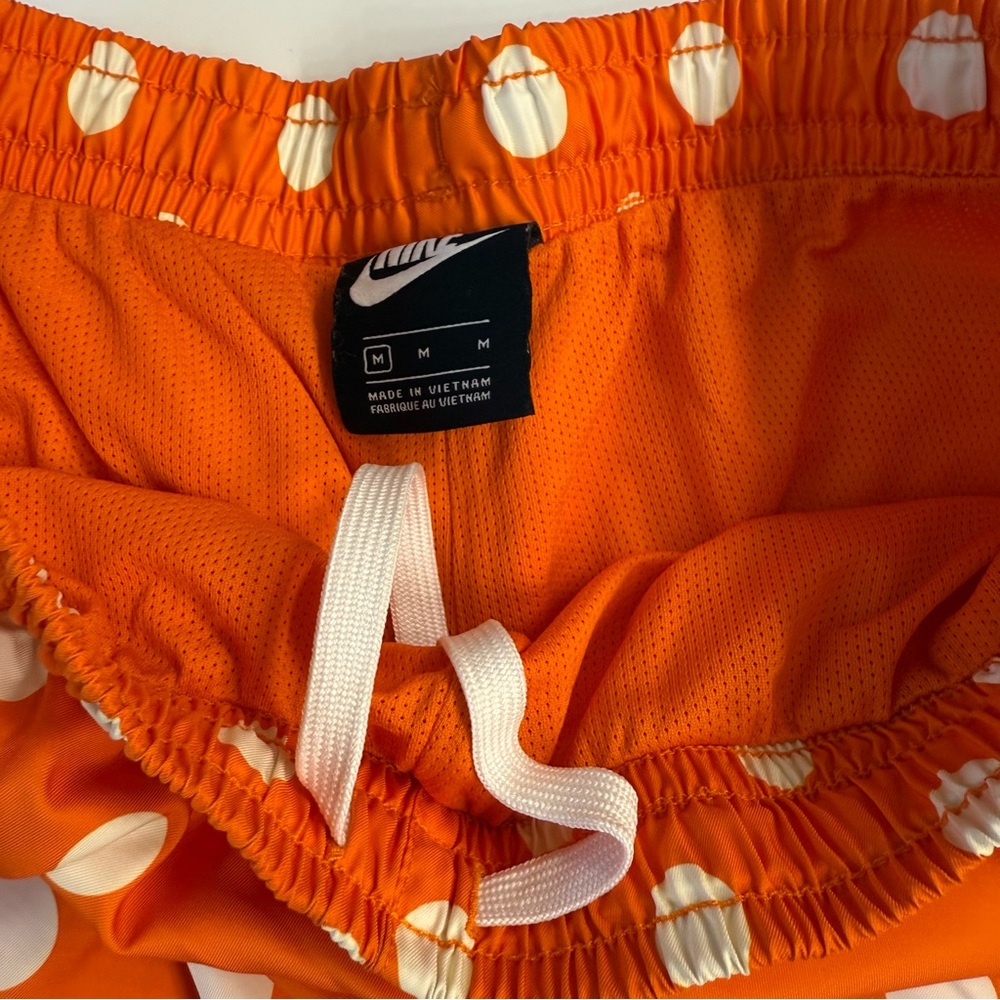 Nike Orange and White Polka Dot Shorts - Picture 3 of 6